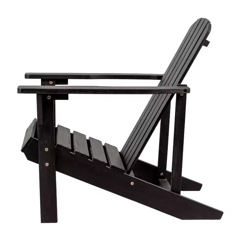 Westport Outdoor Patio Traditional Acacia Wood Adirondack Chair - JONATHAN Y