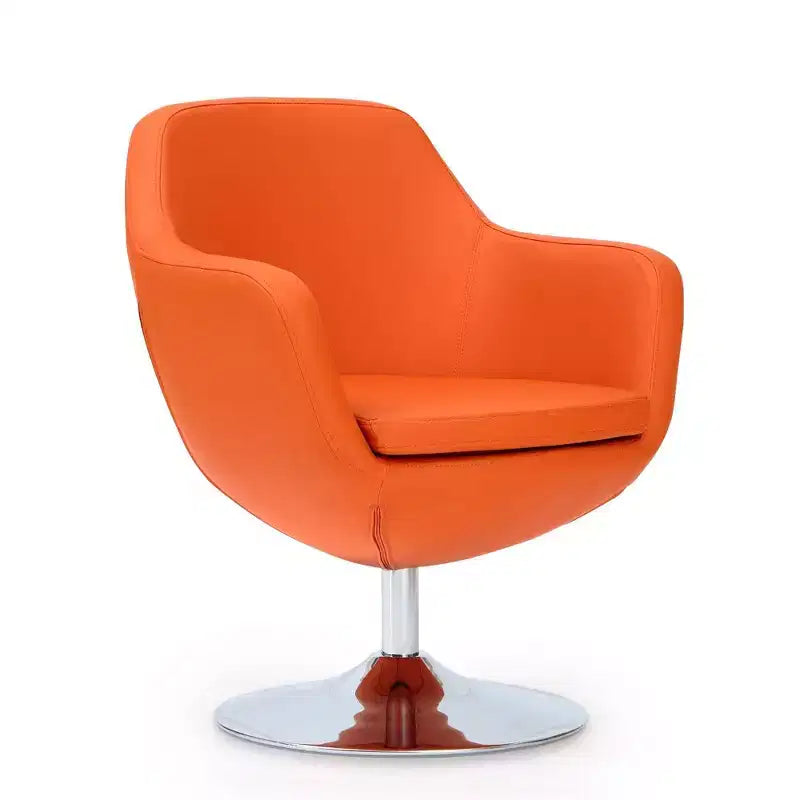 Set di 2 Poltrone Girevoli Caisson in Similpelle - Manhattan Comfort