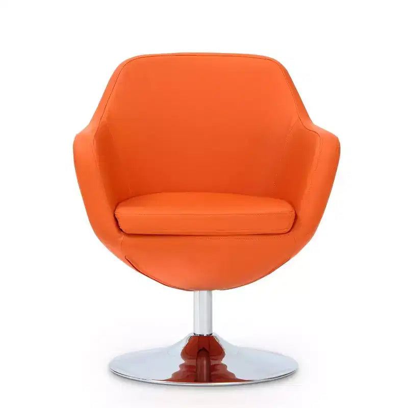 Set di 2 Poltrone Girevoli Caisson in Similpelle - Manhattan Comfort