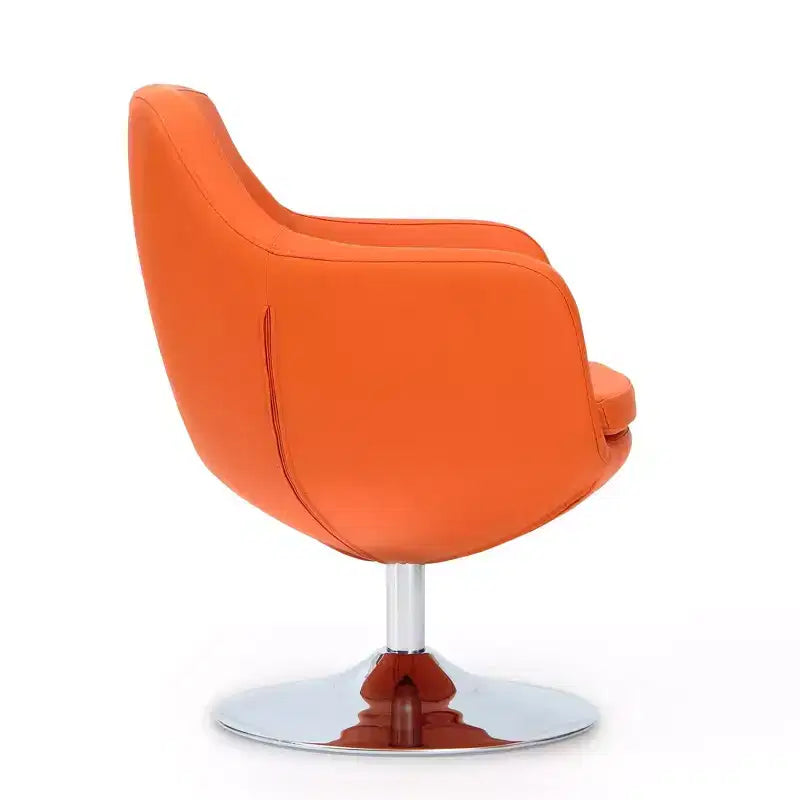 Set di 2 Poltrone Girevoli Caisson in Similpelle - Manhattan Comfort