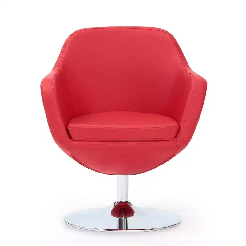 Set di 2 Poltrone Girevoli Caisson in Similpelle - Manhattan Comfort