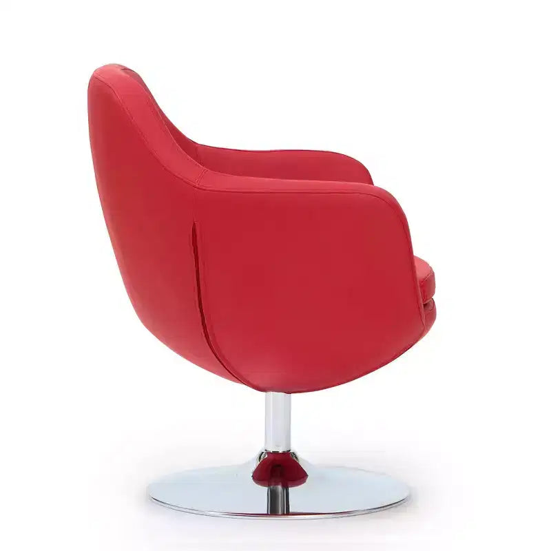 Set di 2 Poltrone Girevoli Caisson in Similpelle - Manhattan Comfort