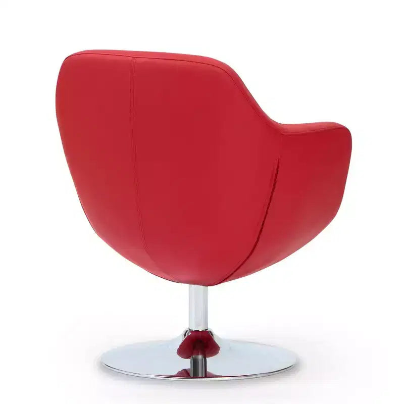 Set di 2 Poltrone Girevoli Caisson in Similpelle - Manhattan Comfort