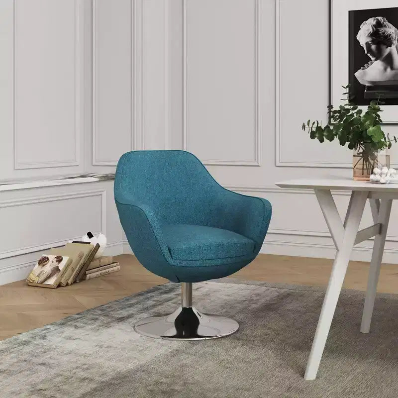 Set di 2 Poltrone Girevoli Caisson in Similpelle - Manhattan Comfort
