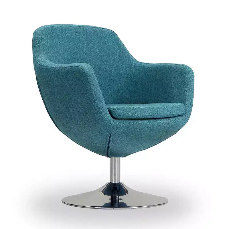 Set di 2 Poltrone Girevoli Caisson in Similpelle - Manhattan Comfort