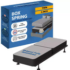 Continental Sleep, 4-Inch Fully Assembled Wood Split Low Profile Traditional Box Spring/Foundation for Mattress Set,