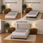Continental Sleep, 4-Inch Fully Assembled Wood Split Low Profile Traditional Box Spring/Foundation for Mattress Set,