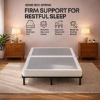 Continental Sleep, 4-Inch Fully Assembled Wood Split Low Profile Traditional Box Spring/Foundation for Mattress Set,