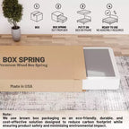 Continental Sleep, 4-Inch Fully Assembled Wood Split Low Profile Traditional Box Spring/Foundation for Mattress Set,