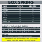 Continental Sleep, 4-Inch Fully Assembled Wood Split Low Profile Traditional Box Spring/Foundation for Mattress Set,