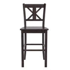 Flash Furniture Gwendolyn Set of 2 Commercial Grade Solid Wood Modern Farmhouse Counter Height Barstool