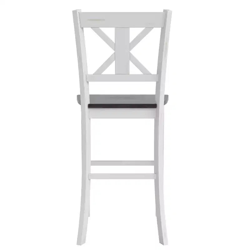 Flash Furniture Gwendolyn Set of 2 Commercial Grade Solid Wood Modern Farmhouse Counter Height Barstool
