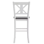 Flash Furniture Gwendolyn Set of 2 Commercial Grade Solid Wood Modern Farmhouse Counter Height Barstool