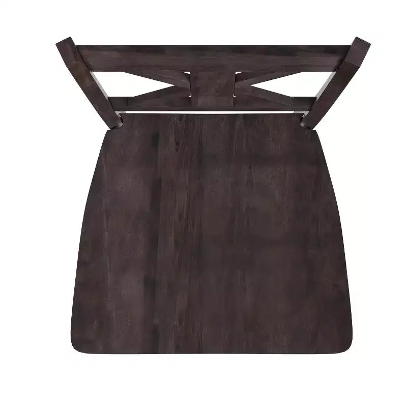Flash Furniture Gwendolyn Set of 2 Commercial Grade Solid Wood Modern Farmhouse Counter Height Barstool