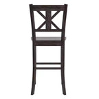 Flash Furniture Gwendolyn Set of 2 Commercial Grade Solid Wood Modern Farmhouse Counter Height Barstool