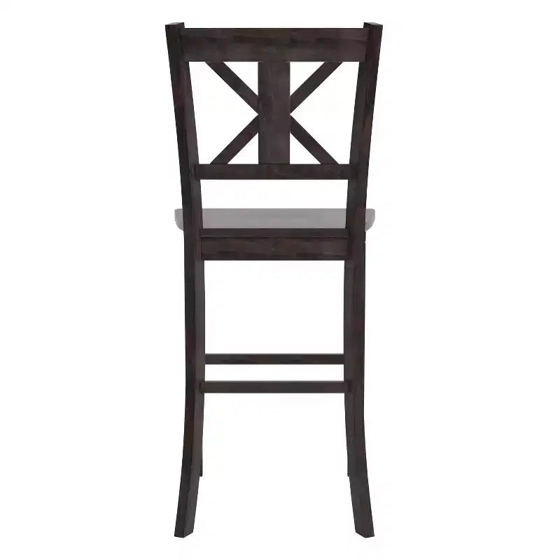 Flash Furniture Gwendolyn Set of 2 Commercial Grade Solid Wood Modern Farmhouse Counter Height Barstool