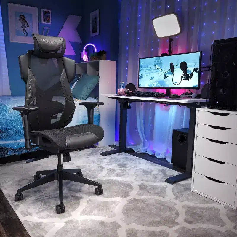 Sedia da Gaming RESPAWN Flexx Mesh con Supporto Lombare e Poggiatesta Regolabile