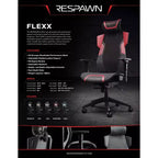 Sedia da Gaming RESPAWN Flexx Mesh con Supporto Lombare e Poggiatesta Regolabile