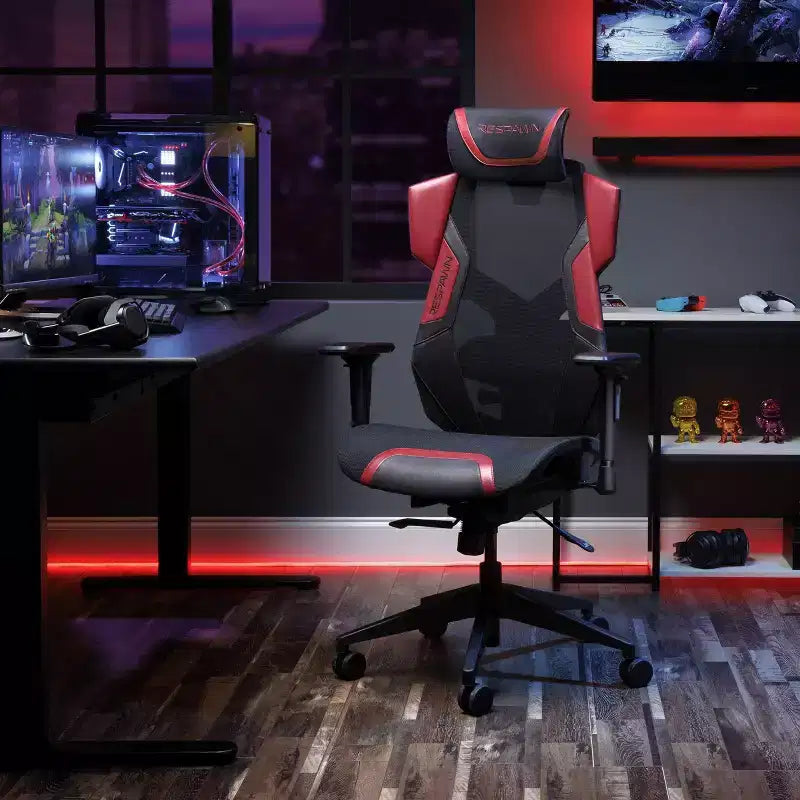 Sedia da Gaming RESPAWN Flexx Mesh con Supporto Lombare e Poggiatesta Regolabile