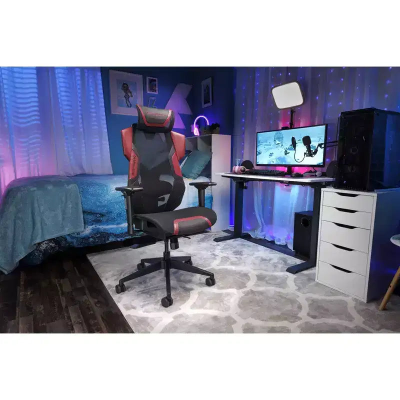 Sedia da Gaming RESPAWN Flexx Mesh con Supporto Lombare e Poggiatesta Regolabile