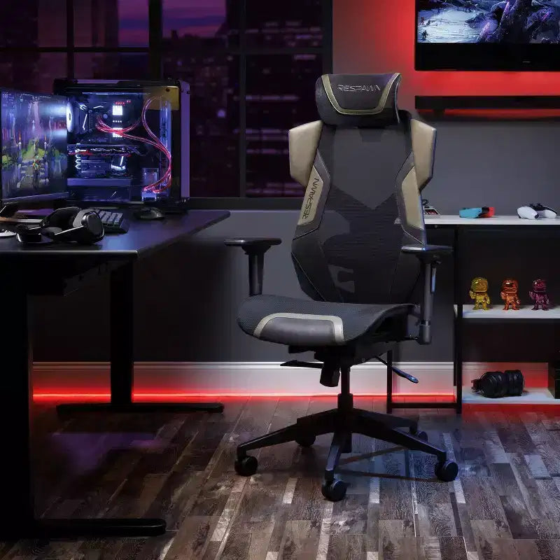 Sedia da Gaming RESPAWN Flexx Mesh con Supporto Lombare e Poggiatesta Regolabile
