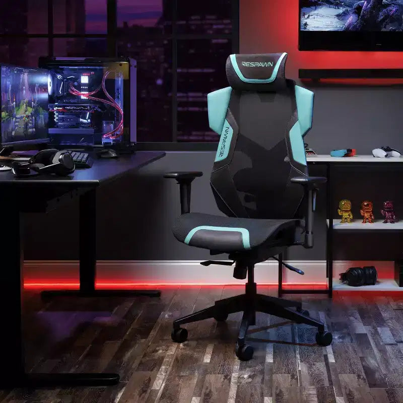 Sedia da Gaming RESPAWN Flexx Mesh con Supporto Lombare e Poggiatesta Regolabile