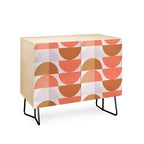 ThirtyOne Illustrations Plum and Tangerine Credenza - Deny Designs