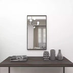 Contemporary Wood Rectangle Shaped Wall Mirror with Thin Minimalistic Frame - Olivia & May