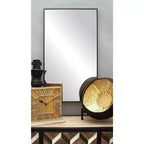 Contemporary Wood Rectangle Shaped Wall Mirror with Thin Minimalistic Frame - Olivia & May