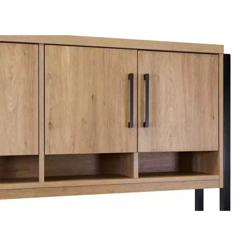 Credenza Mason Modern in laminato di legno con ante in legno - Martin Furniture