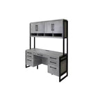 Credenza Mason Modern in laminato di legno con ante in legno - Martin Furniture