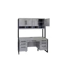 Credenza Mason Modern in laminato di legno con ante in legno - Martin Furniture