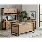 Credenza Mason Modern in laminato di legno con ante in legno - Martin Furniture
