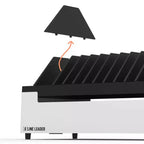Stand Steady Line Leader Desktop Open Charging Station Holds Up to 12 Devices - White