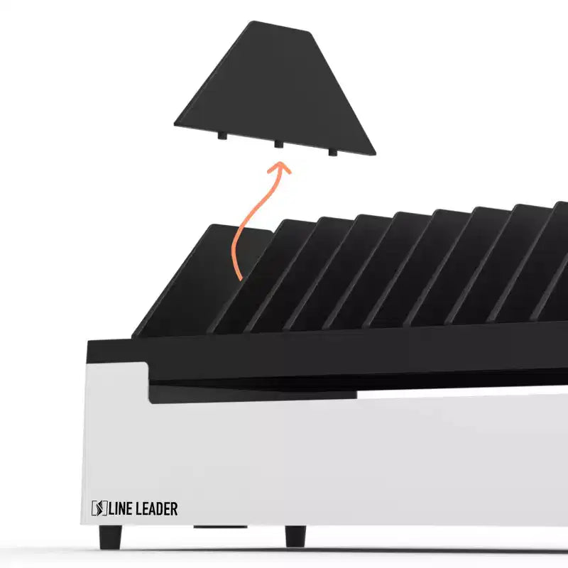Stand Steady Line Leader Desktop Open Charging Station Holds Up to 12 Devices - White