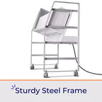Carrello di ricarica aperto Stand Steady Line Leader per un massimo di 16 dispositivi - Bianco