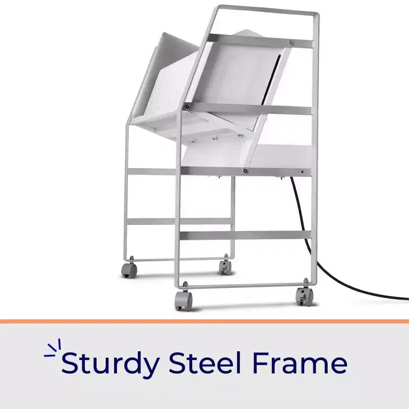 Carrello di ricarica aperto Stand Steady Line Leader per un massimo di 16 dispositivi - Bianco