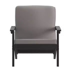Emma and Oliver All-Weather Polyresin Adirondack Club Chair with Deep Seat and Comfortable Back & Seat Cushions