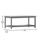 Tavolino da salotto Adirondack a due livelli in legno e resina sintetica Merrick Lane resistente a tutte le stagioni