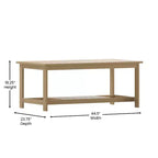 Tavolino da salotto Adirondack a due livelli in legno e resina sintetica Merrick Lane resistente a tutte le stagioni
