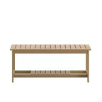 Tavolino da salotto Adirondack a due livelli in legno e resina sintetica Merrick Lane resistente a tutte le stagioni