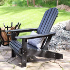 Sunnydaze Outdoor Lake Style Adirondack Chair with Cup Holder