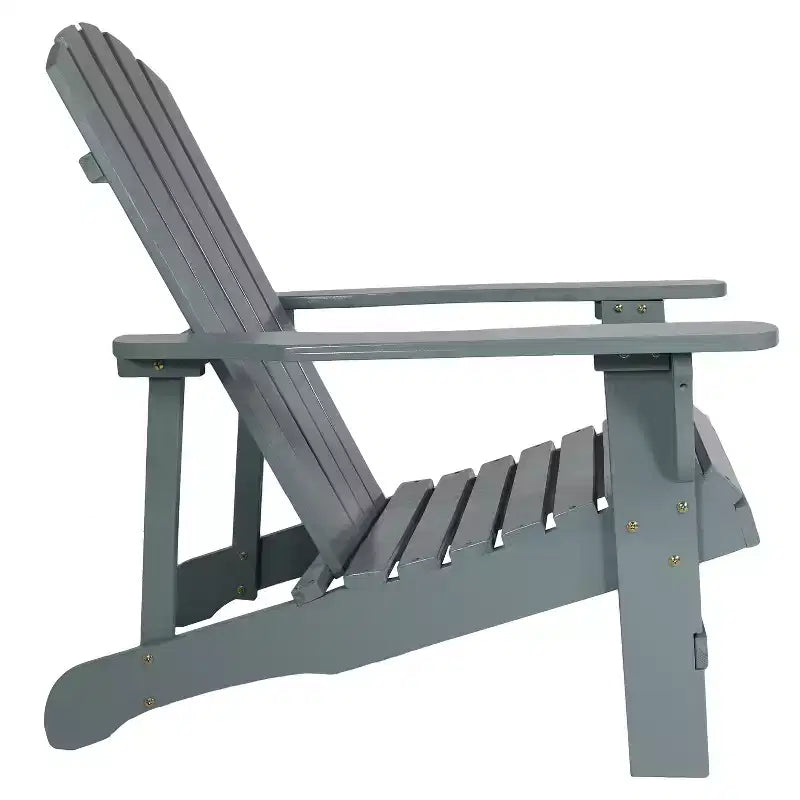 Sunnydaze Fir Wood Painted Finish Coastal Bliss Outdoor Adirondack Chair