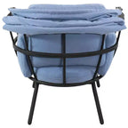 Sunnydaze Moderna Sedia a Sdraio da Giardino di Lusso con Parasole Retrattile - Telaio in Alluminio Verniciato a Polvere con Cuscini e Tettoia in Poliestere