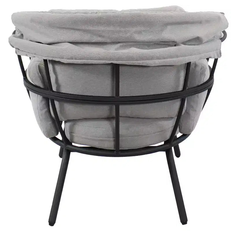 Sunnydaze Moderna Sedia a Sdraio da Giardino di Lusso con Parasole Retrattile - Telaio in Alluminio Verniciato a Polvere con Cuscini e Tettoia in Poliestere
