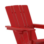 Emma e Oliver Set di 2 sedie a dondolo Adirondack con portabicchieri, sedie a dondolo Adirondack in HDPE resistenti alle intemperie