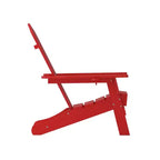 Emma and Oliver Set di 2 sedie Adirondack con portabicchieri, sedie Adirondack in HDPE resistenti alle intemperie