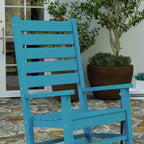 Merrick Lane Contemporary Rocking Chair, All-Weather HDPE Indoor/Outdoor Rocker
