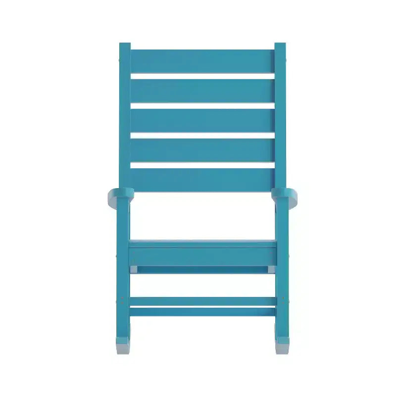 Merrick Lane Contemporary Rocking Chair, All-Weather HDPE Indoor/Outdoor Rocker