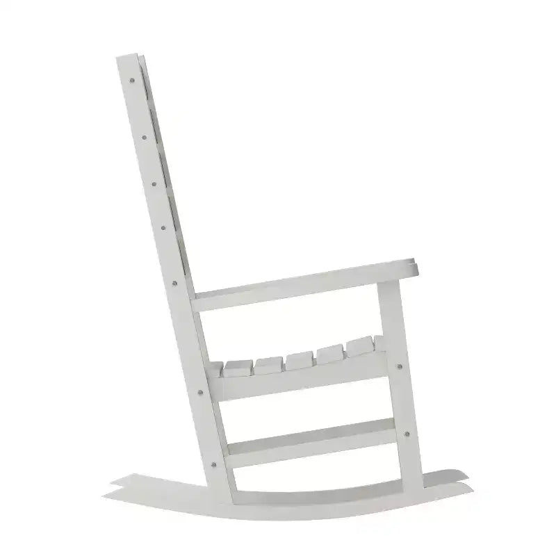 Merrick Lane Contemporary Rocking Chair, All-Weather HDPE Indoor/Outdoor Rocker